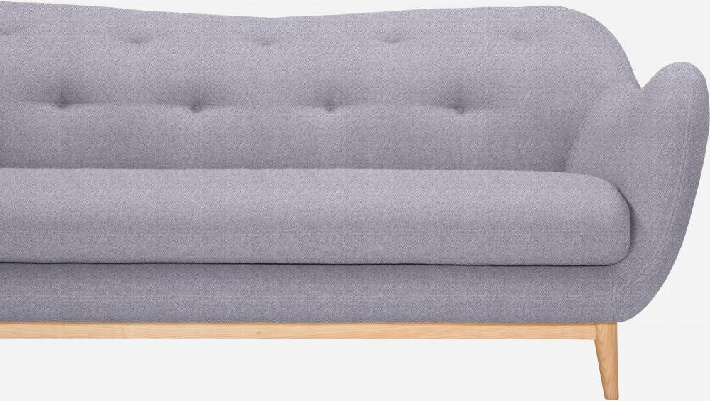 Sofá de tecido cinza de 3 lugares - Design by Adrien Carvès