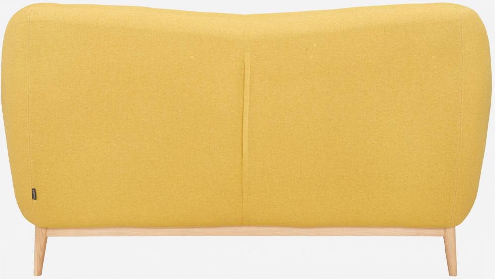 Divano 2 posti in tessuto giallo - Design by Adrien Carvès