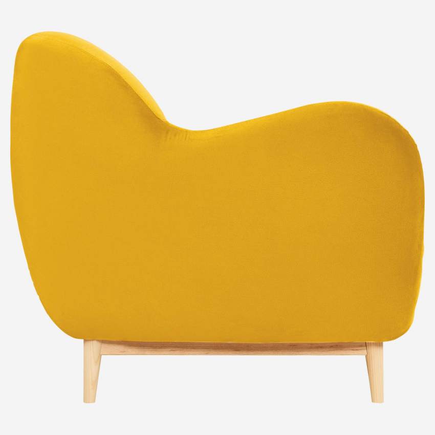 2-Sitzer-Sofa aus senfgelbem Samt - Design by Adrien Carvès