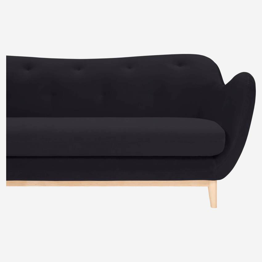 2-Sitzer-Sofa aus blauem Samt - Design by Adrien Carvès