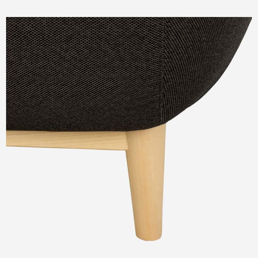 Sessel aus dunkelgrauem Stoff - Design by Adrien Carvès