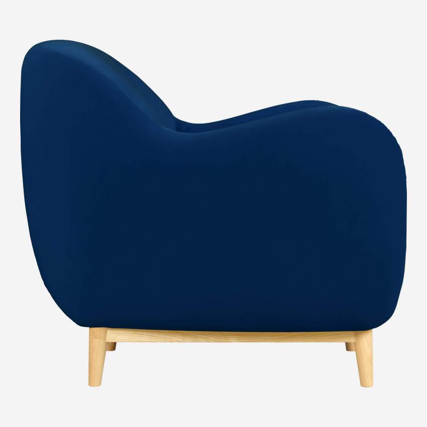 Sillón de terciopelo - Azul - Design by Adrien Carvès