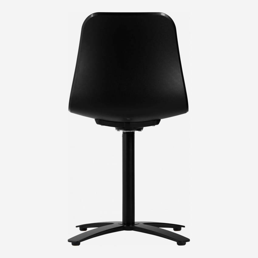 Chaise de bureau en polypropylene noir