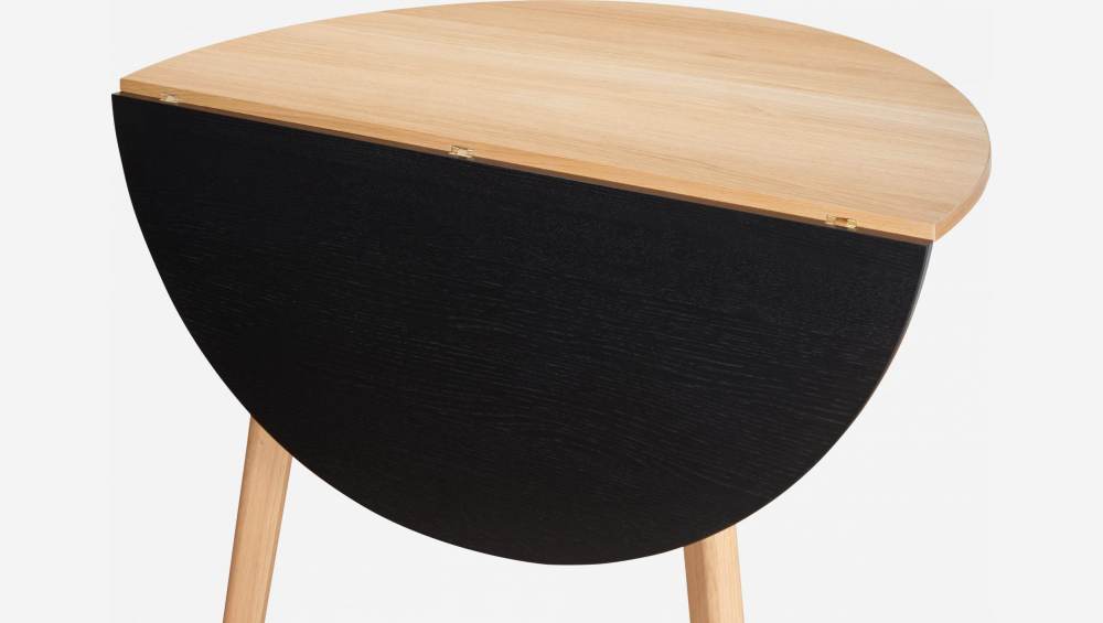 Tisch, klappbar, aus Eiche und schwarz - Design by Goncalo Campos