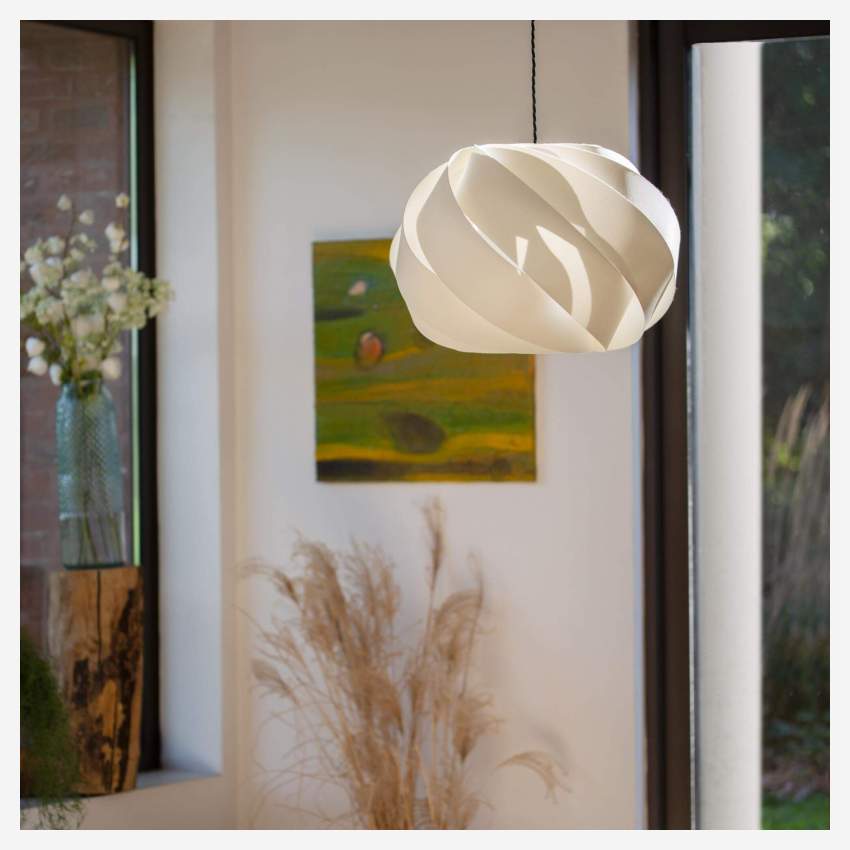 Hanglamp van stof - 52 x 35 cm - Naturel