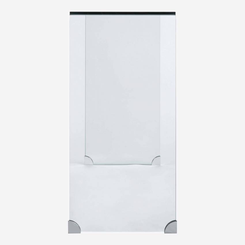Consola de vidrio templado transparente