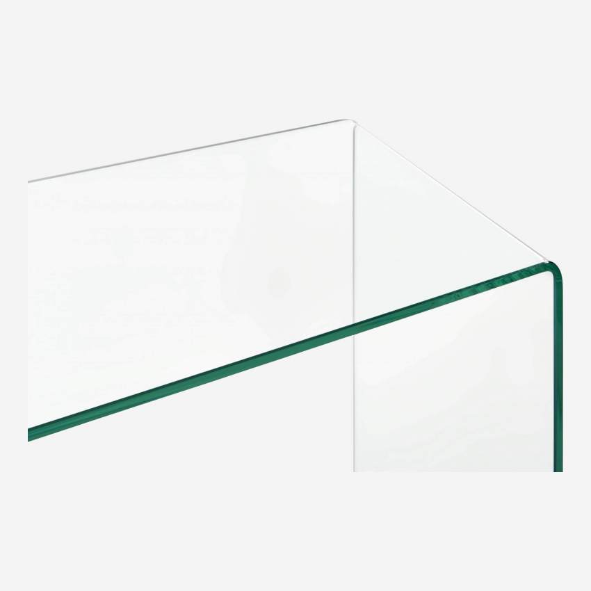 Tavolo consolle in vetro temperato - Trasparente