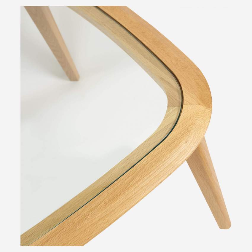 Tavolino - Rovere e vetro - Design by Habitat Design Studio