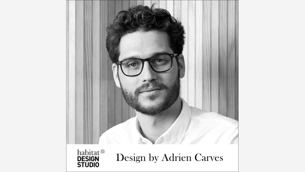 Poltrona de tecido - Bege - Design by Adrien Carvès
