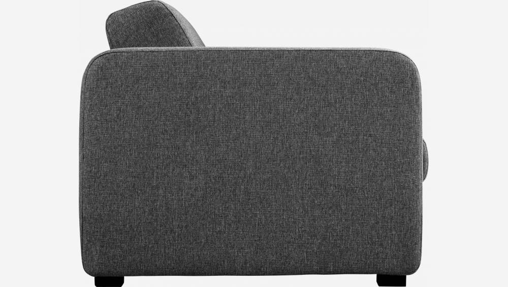3-Sitzer-Schlafsofa aus Stoff mit Lattenrost - Grau