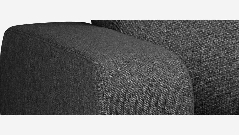 3-Sitzer-Schlafsofa aus Stoff mit Lattenrost - Grau