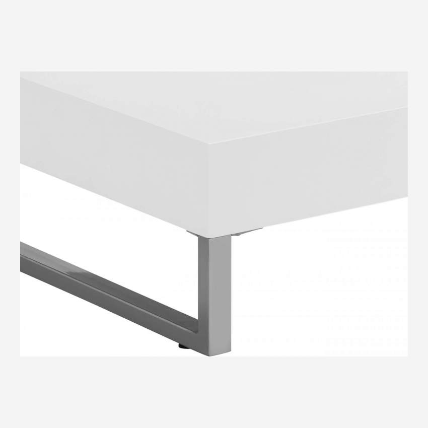 Table basse en MDF - blanc mat