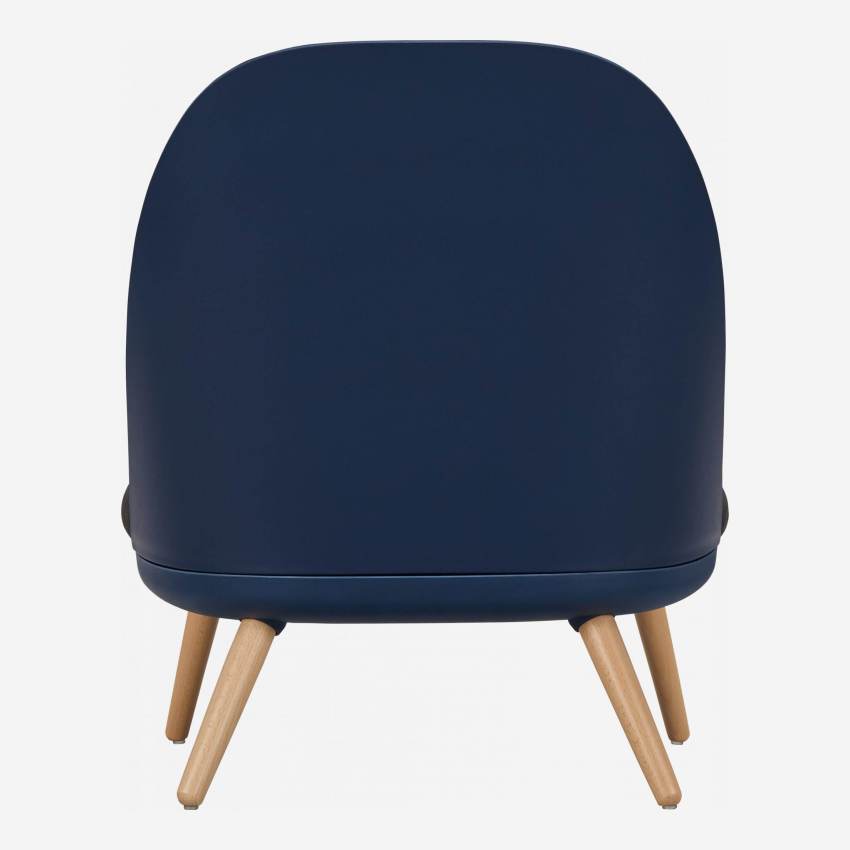 Sessel aus Stoff - blau