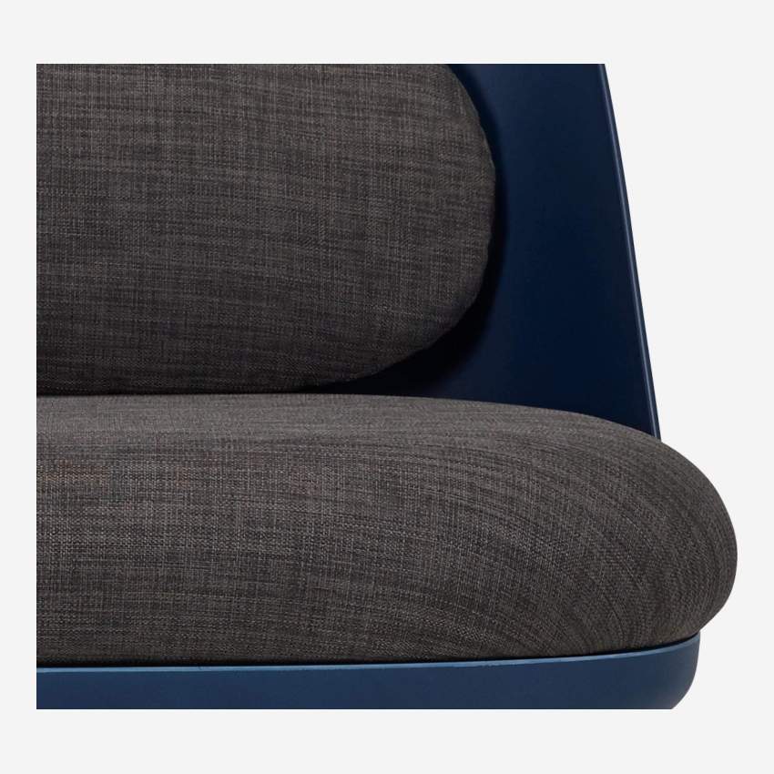 Sessel aus Stoff - blau
