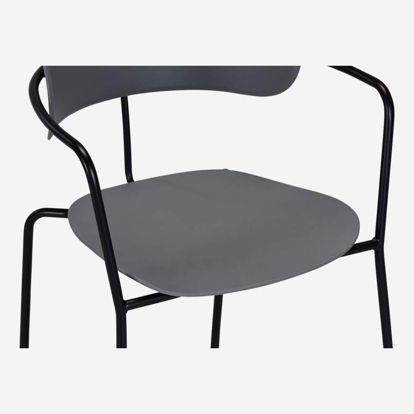 Stuhl aus Polypropylen - grau