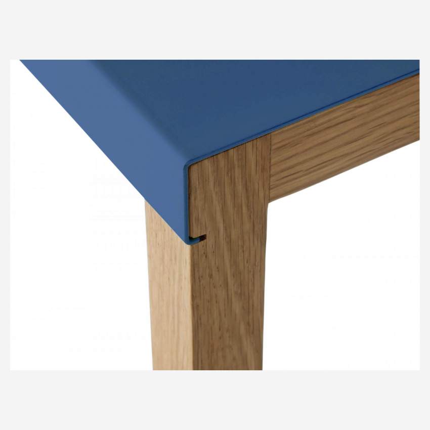 Tavolino in acciaio laccato - Blu