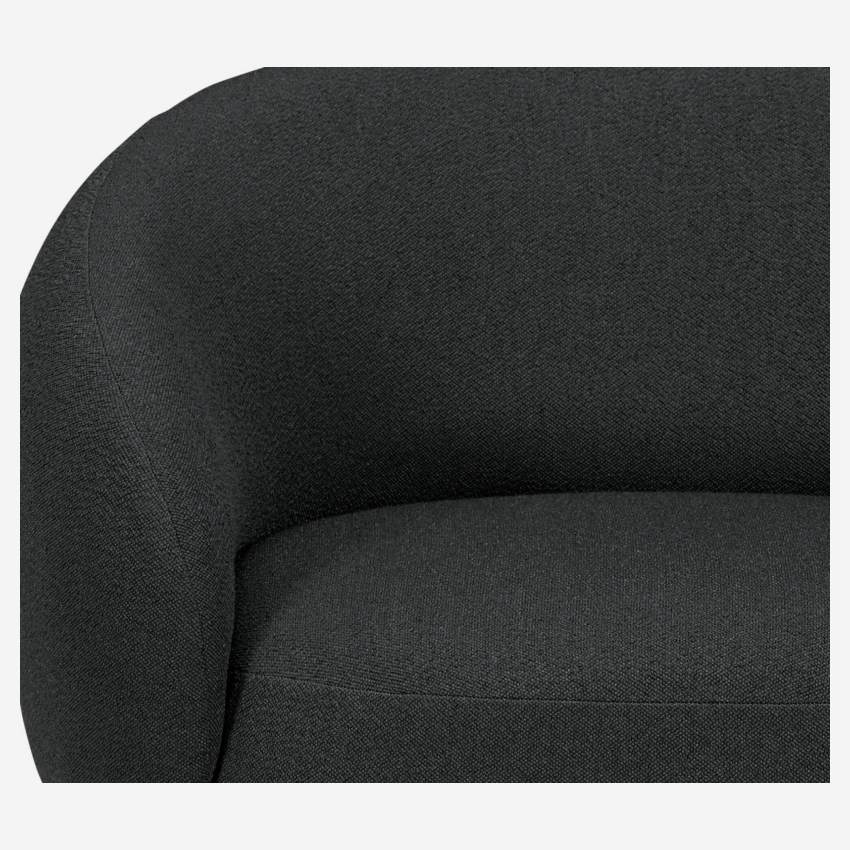 Chaise longue de tecido - Antracite 