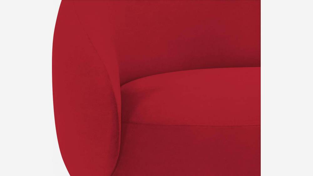 Chaiselongue aus Samt - Rot 
