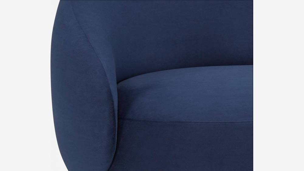 Chaise longue de terciopelo - Azul
