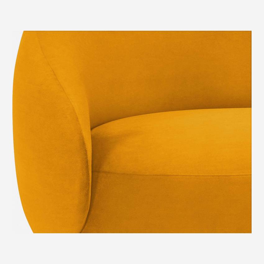 Chaiselongue aus Samt - Gelb 