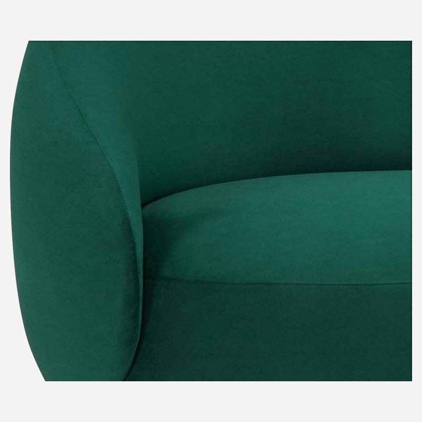 Chaise longue de terciopelo - Verde