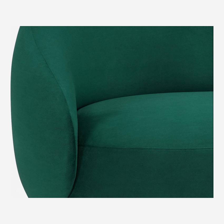 Chaise longue de veludo - Verde 