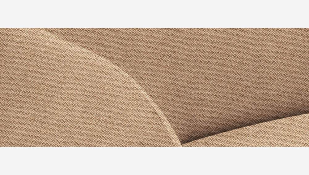 Sofá arredondado de tecido - Bege