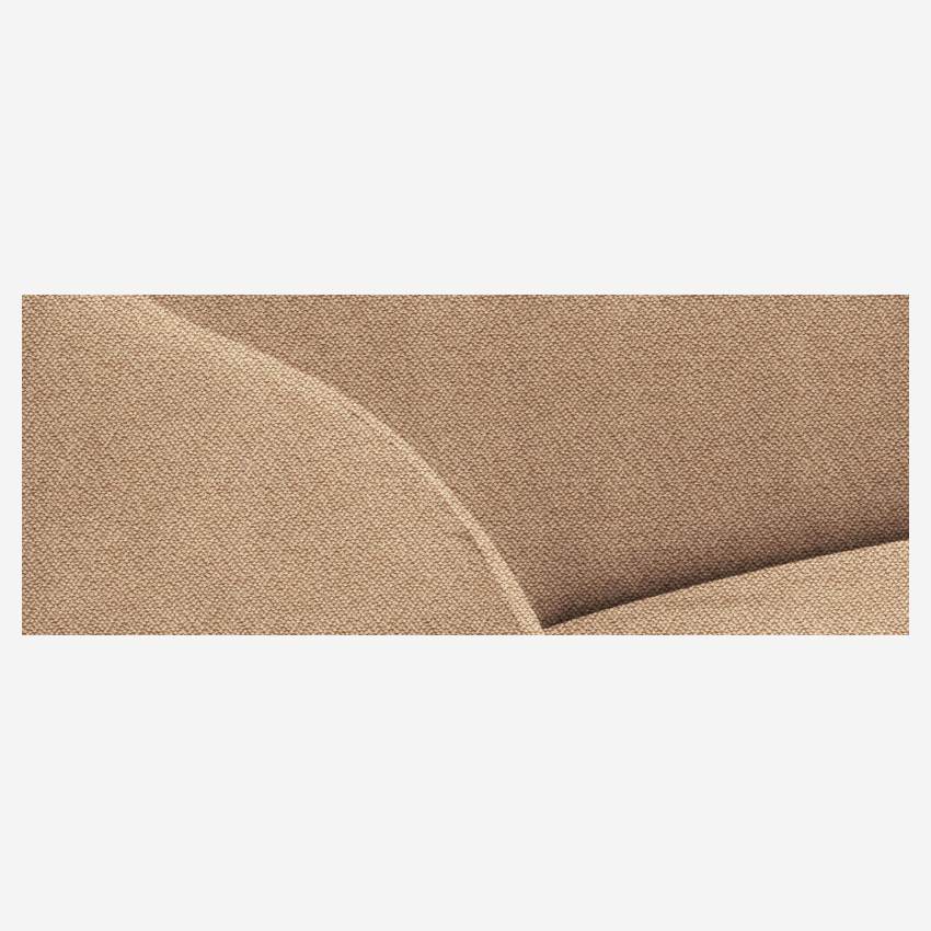Sofá arredondado de tecido - Bege