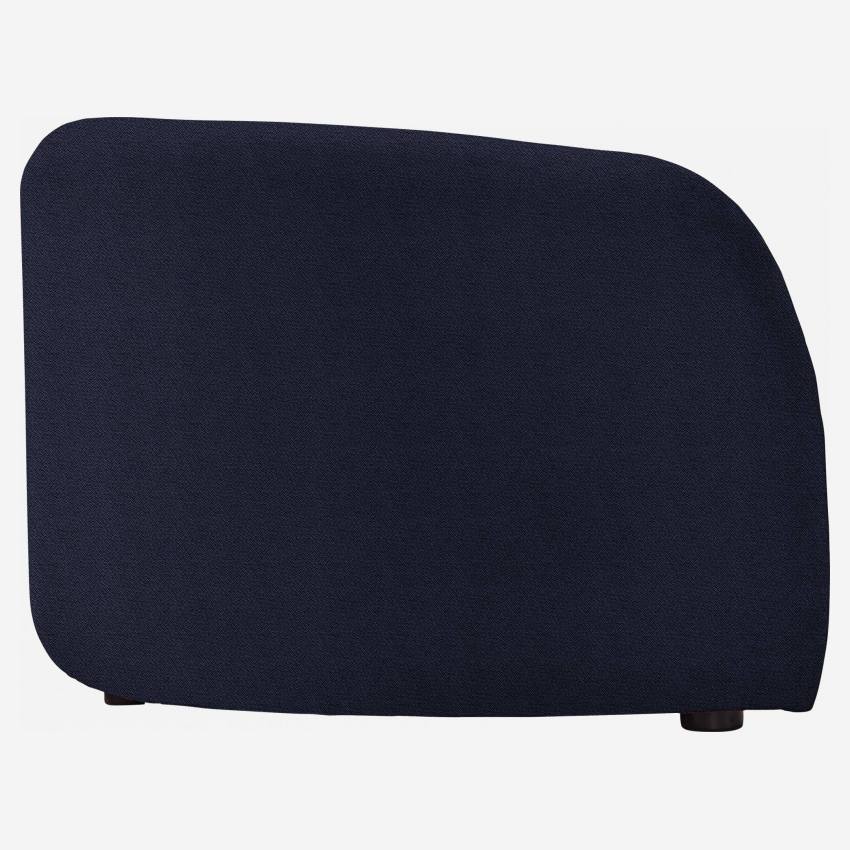 Sofá curvado en tela - Azul