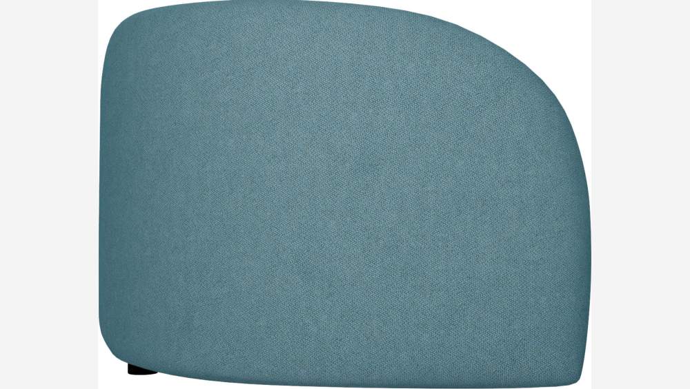 Gebogenes Sofa aus Stoff - Hellblau