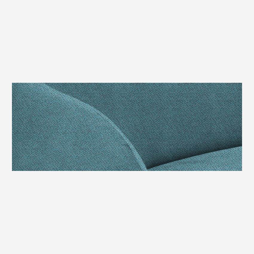 Canapé arrondi en tissu - Bleu clair