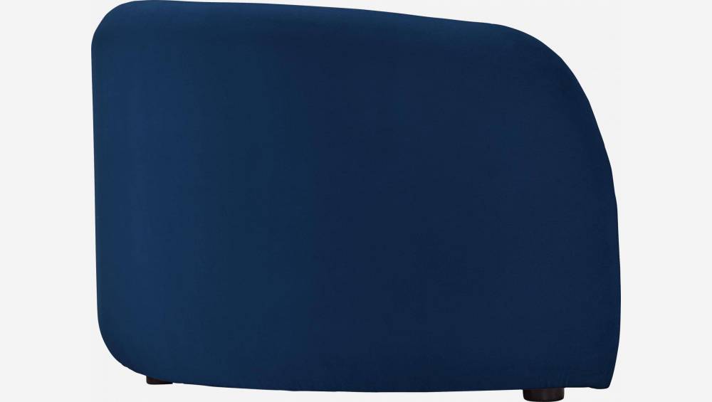 Gebogenes Sofa aus Samt - Blau 