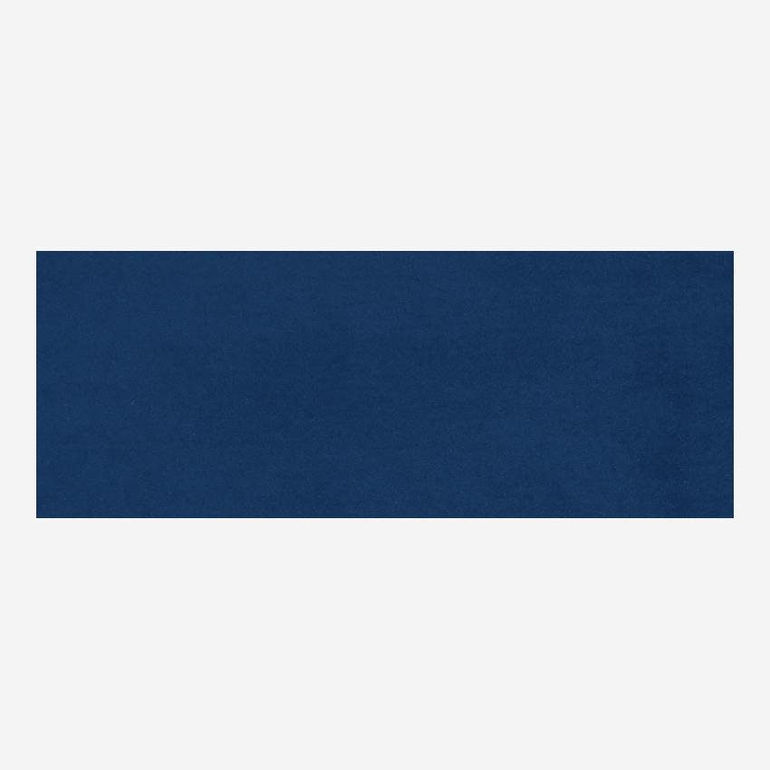 Sofá curvado de terciopelo - Azul
