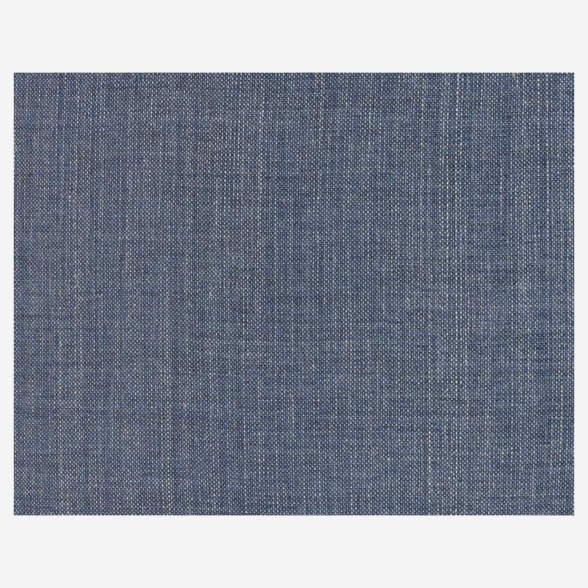 Sofá de tecido arredondado e giratório - Azul escuro