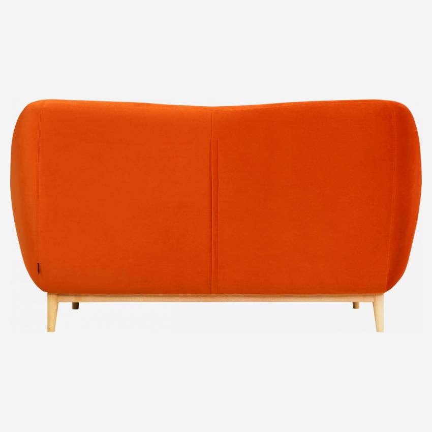 2-Sitzer-Sofa aus Samt - Orange - Design by Adrien Carvès