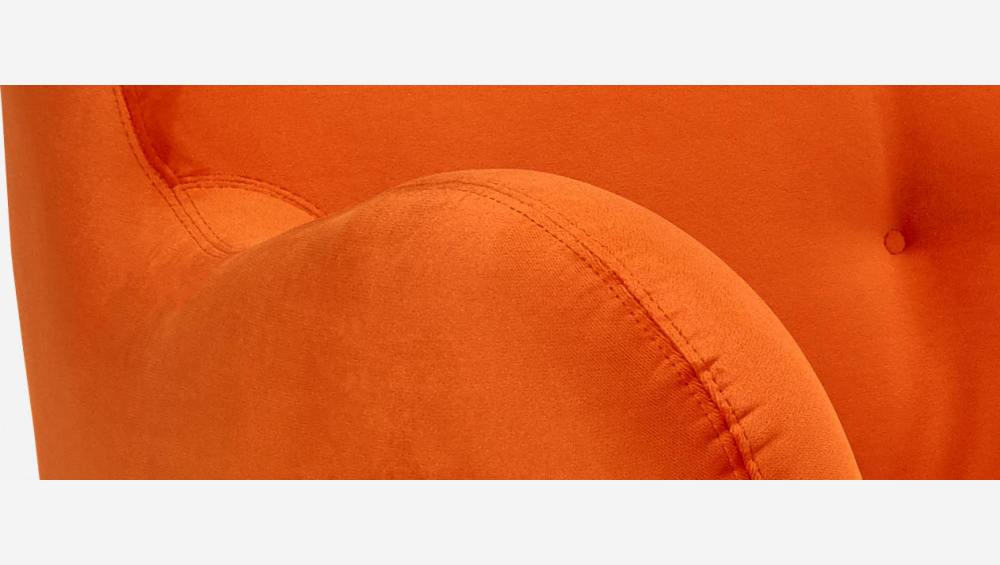 Divano 2 posti in velluto - Arancione - Design by Adrien Carvès