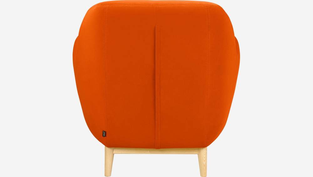 Sillón de terciopelo - Naranja - Diseñado por Adrien Carvès