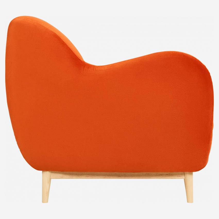 Fauteuil van fluweel - Oranje - Design by Adrien Carvès