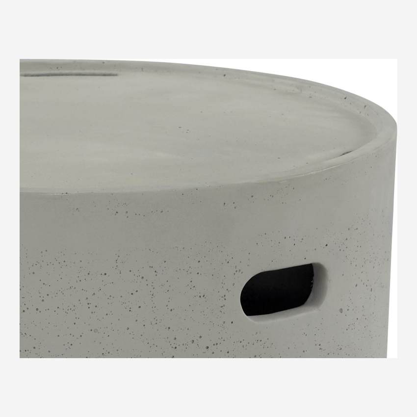 Ronde betonnen bijzettafel - 49 cm