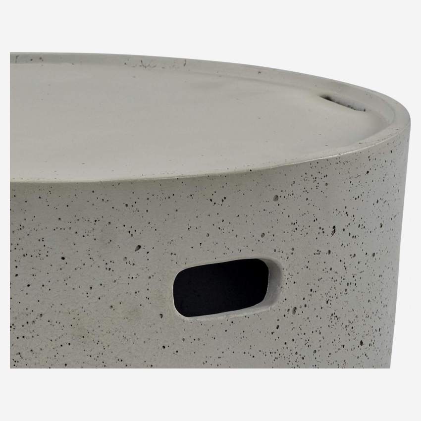 Ronde betonnen bijzettafel - 58 cm