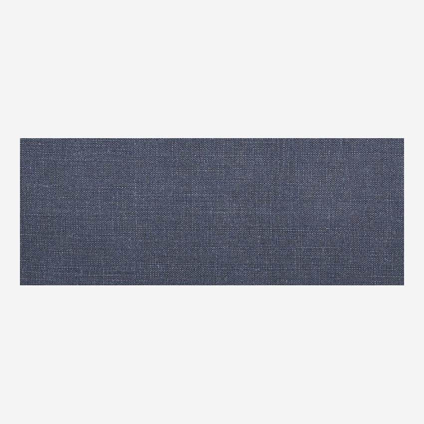 Sofá de 2 Lugares de linho com ângulo esquerdo - Azul