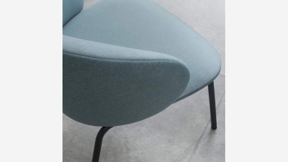Fauteuil lounge en tissu – Bleu clair - Design by Adrien Carvès