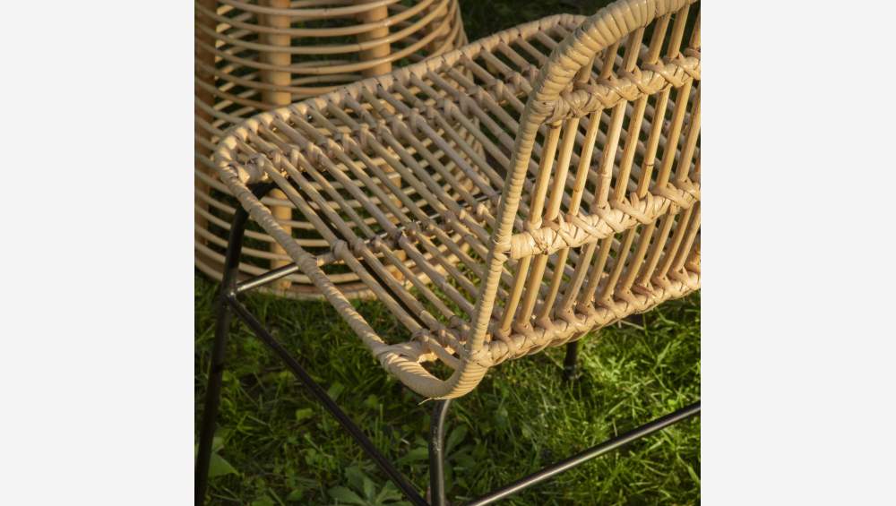 Stuhl aus Rattan - Naturfarben
