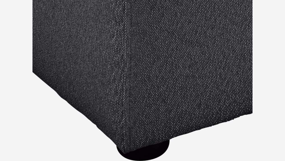 Sofá de tecido de 2 lugares - Cinza antracite