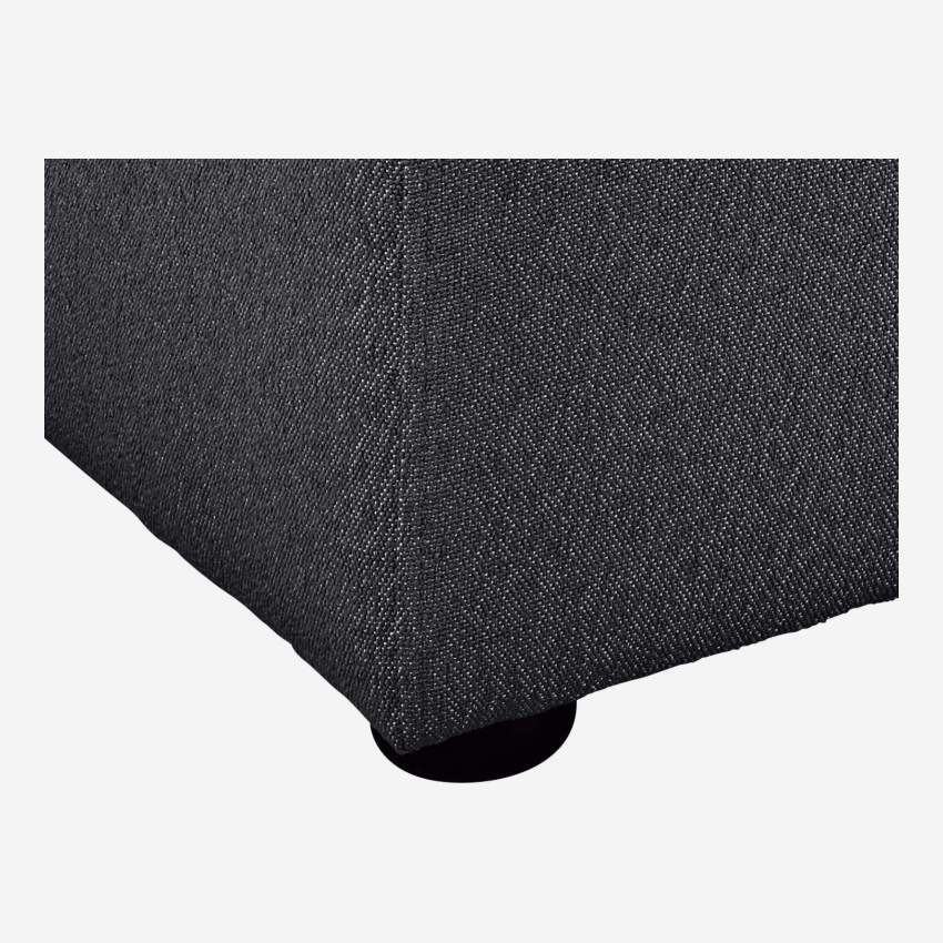 Sofá de tecido de 2 lugares - Cinza antracite
