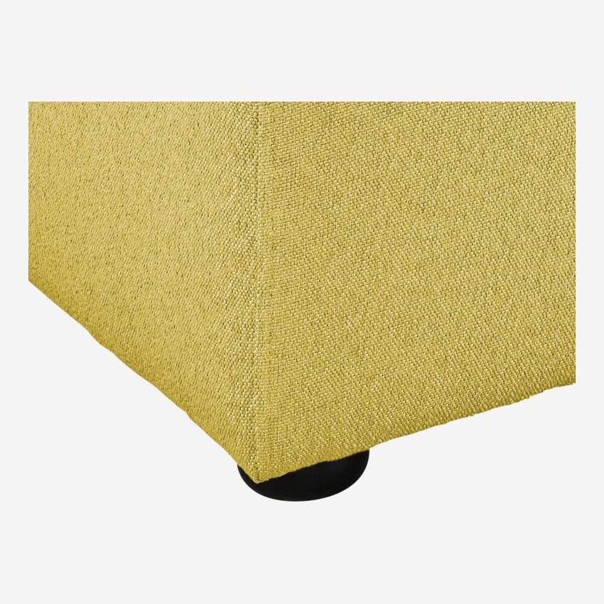 Sofá de tecido de 2 lugares - Amarelo mostarda