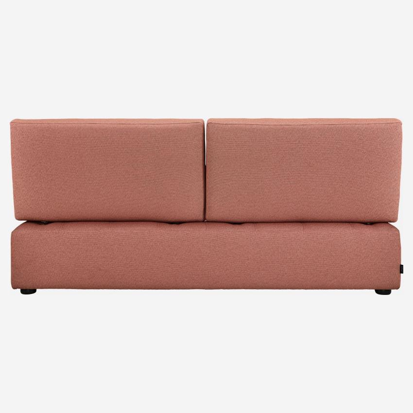 Sofá de 2 plazas en tela - Rosa