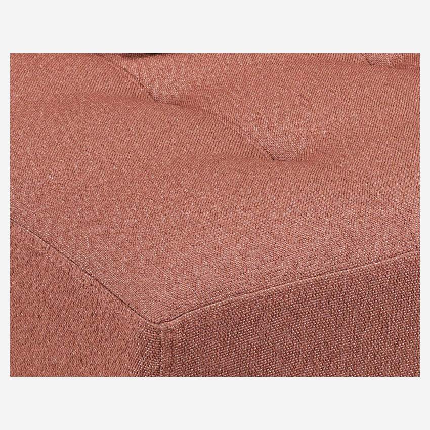 Sofá de tecido de 2 lugares - Cor-de-rosa