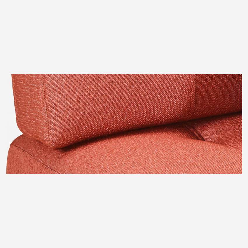Sofá de tecido de 2 lugares - Cor de laranja