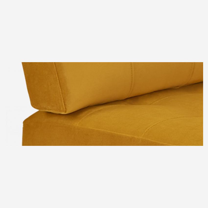 2-Sitzer-Sofa aus Samt - Senfgelb